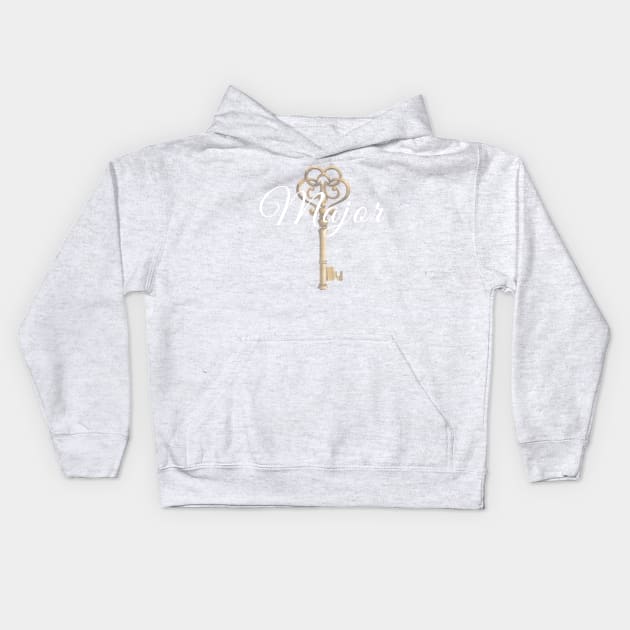 Major Key Kids Hoodie by alblais